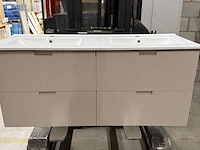 Badkamermeubel 120 cm poederroze - afbeelding 1 van  6