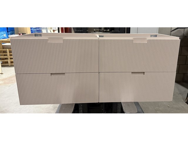 Badkamermeubel 120 cm poederroze - afbeelding 3 van  6