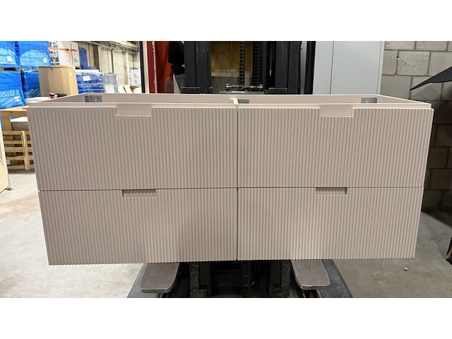 Badkamermeubel 120 cm poederroze - afbeelding 4 van  6