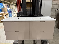 Badkamermeubel 120 cm poederroze - afbeelding 6 van  6