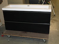 Badkamermeubel 120 x 46 x 63 cm met twee laden. - afbeelding 1 van  4