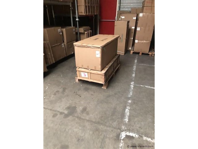 Badkamermeubel 2-persoons - 150 cm - hout decor met zwarte marmeren wasbak - incl. kranen - afbeelding 4 van  4