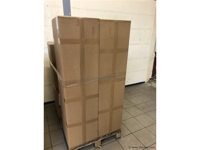 Badkamermeubel 2 persoons 120 cm - wit - 2 zijkasten, 1 led spiegel - afbeelding 5 van  5