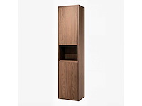 Badkamermeubel 2-persoons met hangkast - 120cm - kleur walnoot - afbeelding 4 van  19