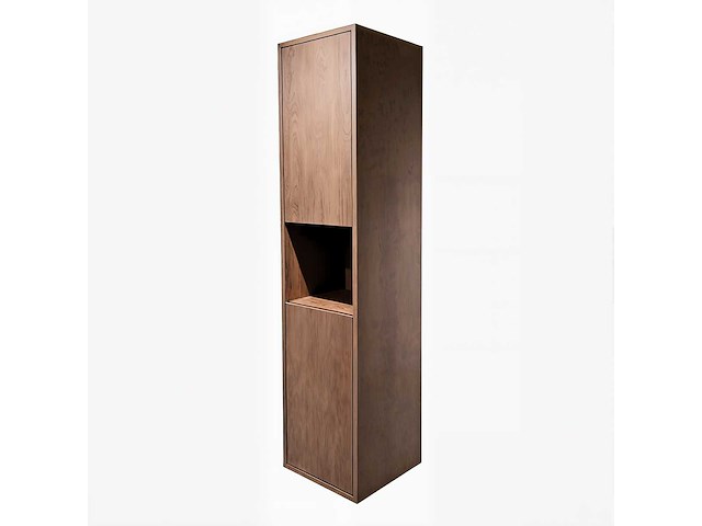 Badkamermeubel 2-persoons met hangkast - 120cm - kleur walnoot - afbeelding 5 van  19