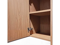 Badkamermeubel 2-persoons met hangkast - 120cm - kleur walnoot - afbeelding 17 van  19