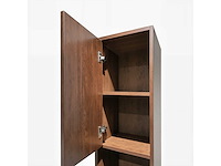 Badkamermeubel 2-persoons met hangkast - 150cm - kleur walnoot - afbeelding 8 van  20