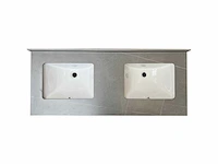Badkamermeubel 2-persoons met hangkast - 150cm - kleur walnoot - afbeelding 2 van  21