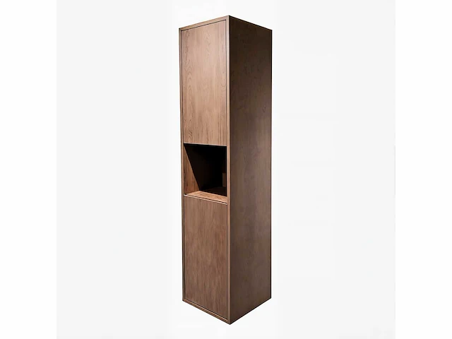 Badkamermeubel 2-persoons met hangkast - 150cm - kleur walnoot - afbeelding 8 van  21