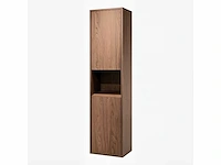 Badkamermeubel 2-persoons met hangkast - 150cm - kleur walnoot - afbeelding 4 van  8