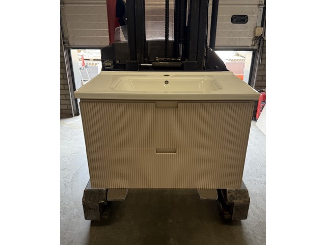 Badkamermeubel 80 cm poederroze - afbeelding 2 van  5