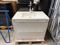 Badkamermeubel met kraan 80x52 cm saqu salto