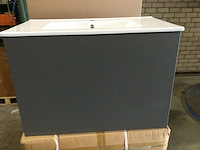 Badkamermeubel met wastafel, allibert, 251583, grijs - afbeelding 1 van  5