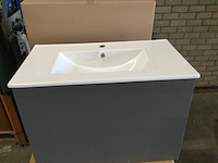 Badkamermeubel met wastafel, allibert, 251583, grijs - afbeelding 6 van  7
