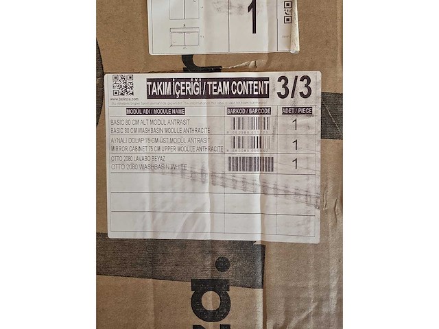 Badkamermeubel set nieuw in doos (1x) - afbeelding 5 van  6