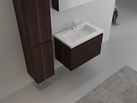 Badkamermeubel vonato, 1-persoons 80 cm, donker hout decor - afbeelding 4 van  4