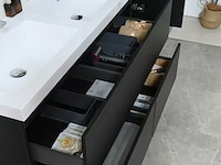 Badkamermeubel vonato, 2-persoons 120 cm, donker hout decor - afbeelding 5 van  10