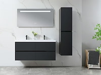 Badkamermeubel vonato, 2-persoons 120 cm, hoogglans zwart - afbeelding 2 van  9