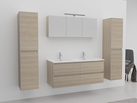 Badkamermeubel vonato, 2-persoons 120 cm, licht hout decor - afbeelding 2 van  6