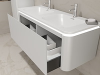 Badkamermeubel vonato, 2-persoons 120 cm, wit - afbeelding 4 van  5