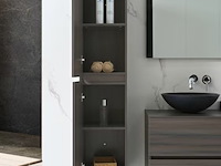 Badkamermeubel vonato, 2-persoons 130 cm, donker hout decor - afbeelding 2 van  12