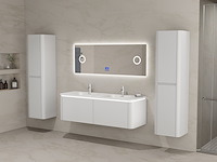 Badkamermeubel vonato, 2-persoons 140 cm, wit - afbeelding 1 van  5
