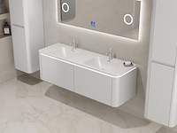 Badkamermeubel vonato, 2-persoons 140 cm, wit - afbeelding 3 van  5