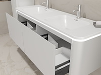 Badkamermeubel vonato, 2-persoons 140 cm, wit - afbeelding 4 van  5