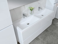 Badkamermeubel vonato, 2-persoons 145 cm, hoogglans wit - afbeelding 5 van  9