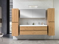 Badkamermeubel vonato, 2-persoons 145 cm, hout decor