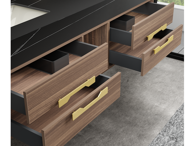 Badkamermeubel vonato, ardène 150, hout decor - afbeelding 5 van  5