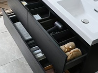 Badkamermeubel, vonato, calmwood 120, donker hout decor - afbeelding 7 van  10