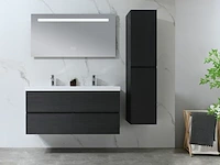 Badkamermeubel, vonato, calmwood 120, donker hout decor