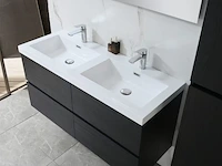 Badkamermeubel, vonato, calmwood 120, donker hout decor - afbeelding 3 van  10
