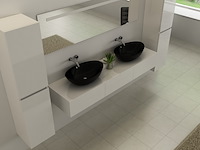 Badkamermeubel vonato, classic 140, hoogglans wit - afbeelding 2 van  4