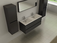 Badkamermeubel vonato, compact 120, zwart hout - afbeelding 3 van  9