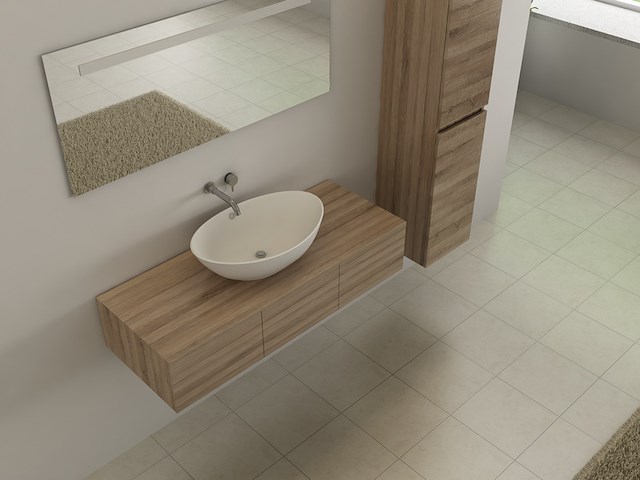 Badkamermeubel vonato eco 60 hout decor - afbeelding 3 van  5