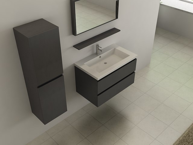 Badkamermeubel vonato, eco 80, antraciet - afbeelding 3 van  5