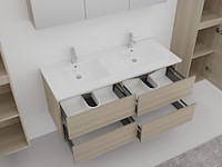 Badkamermeubel vonato lagom 120 licht hout decor - afbeelding 4 van  6