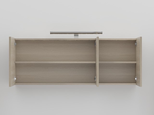 Badkamermeubel vonato lagom 120 licht hout decor - afbeelding 6 van  6
