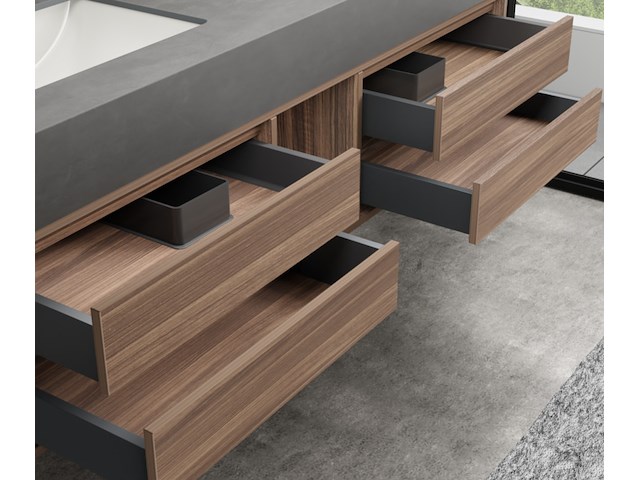 Badkamermeubel vonato, liora 150, hout decor - afbeelding 3 van  4