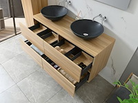 Badkamermeubel vonato, lugano 130, licht hout decor - afbeelding 6 van  11