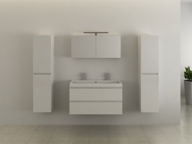 Badkamermeubel, vonato, luxe bl20, hoogglans wit - afbeelding 2 van  5