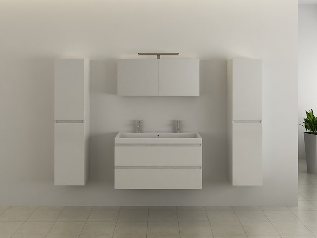 Badkamermeubel vonato, luxe bl20, hoogglans wit - afbeelding 2 van  5