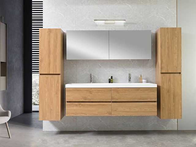 Badkamermeubel vonato luxury 0 hout decor - afbeelding 1 van  12