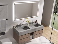 Badkamermeubel vonato, luxury 100, donker hout decor - afbeelding 2 van  4