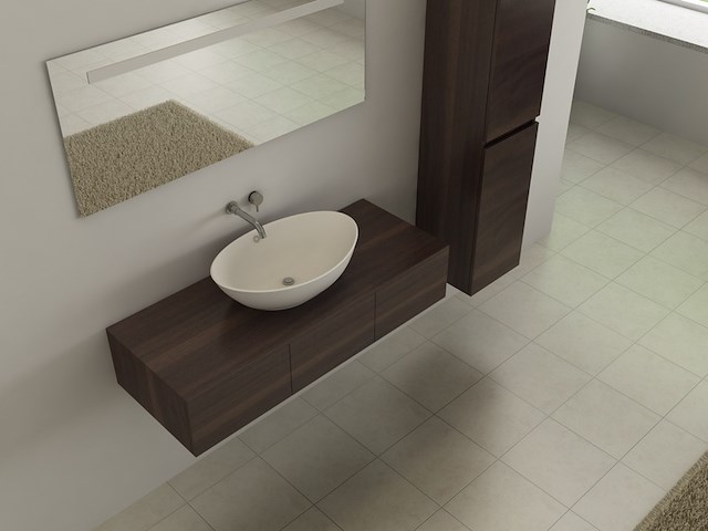 Badkamermeubel vonato, luxury 110, donker hout decor - afbeelding 3 van  5