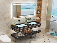 Badkamermeubel vonato, luxury 60, zwart marmer - afbeelding 2 van  3