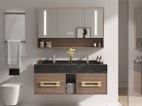 Badkamermeubel, vonato, modular 110, donker hout decor - afbeelding 1 van  4