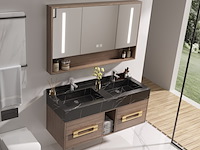 Badkamermeubel, vonato, modular 110, donker hout decor - afbeelding 2 van  4